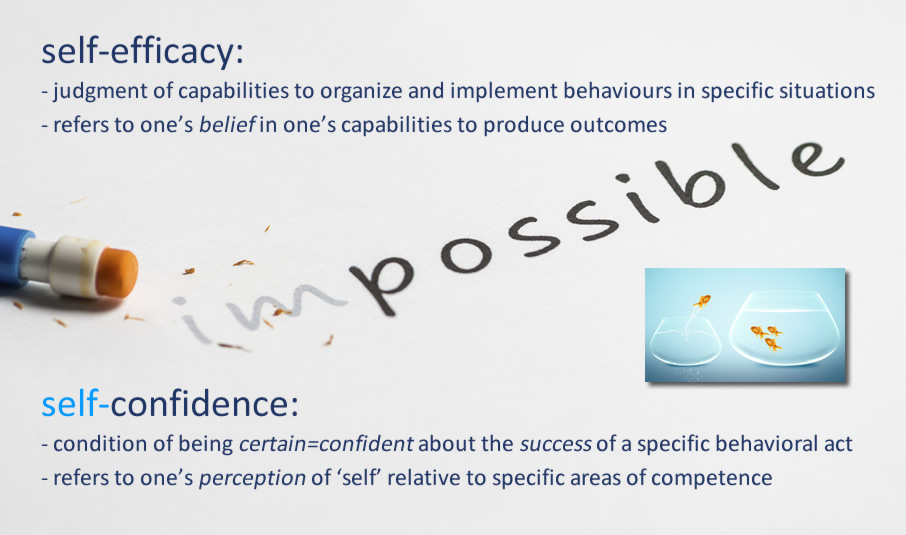 self-efficacy and self-confidence